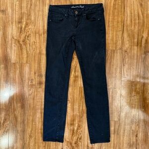 AMERICAN EAGLE Women's Black Skinny Super Stretch Jeans Size 8